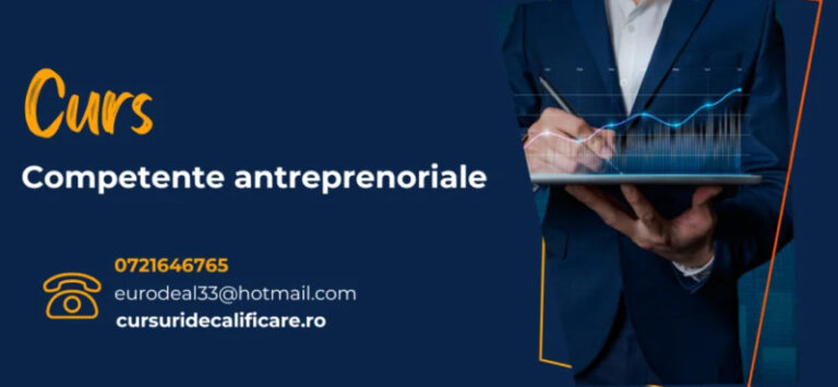 Curs de competente antreprenoriale pentru Startup Nation 2024 organizate de Centrul de Formare Profesionala Eurodeal