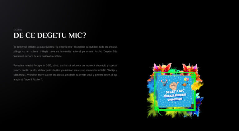 Organizare de evenimente fără griji cu Degetu’ Mic